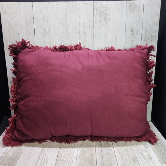 Rectangular Angel Bears & Christmas Tree Design Pillow 10 x 12 Decorative - Picture 5 of 7